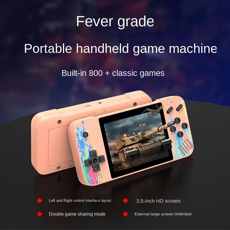 

Новая портативная игровая консоль G3 с горизонтальным экраном, ностальгическая аркада в стиле ретро, ​​одинарная и двойная, 800 в одной, игровая консоль с большим экраном 3,5 дюйма