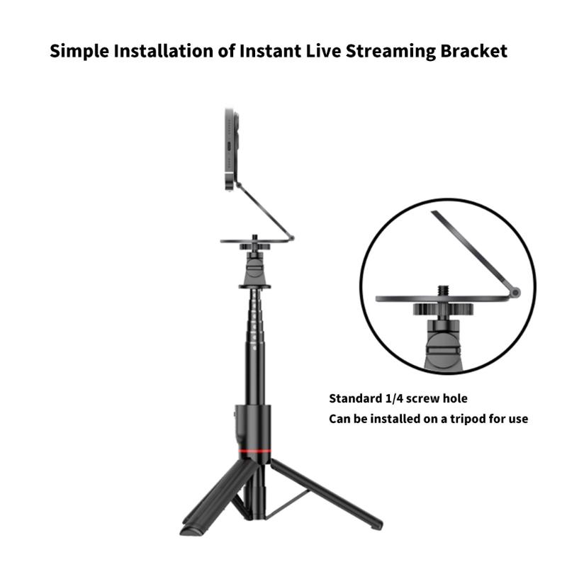 Car Phone Holder Desktop Car Dashboard Double Sided Magnetic Foldable Stand Cellphone Holder Stand with 1/4in Screw Hole