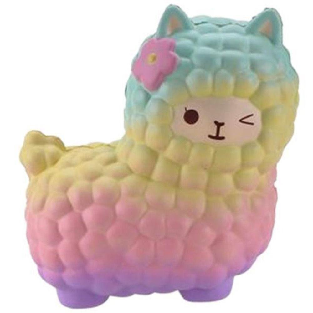 Elastic Sheep Slow Rebound Toy Super Soft Slow Rising Squeeze Toy Alpaca Squeeze Toys  Kid Gift sheep