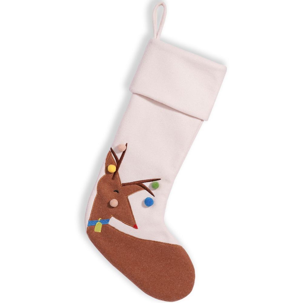 

Santa Christmas Gift Bag Hanging Ornament Candy Bag Soft Christmas Socks Gift Style 2