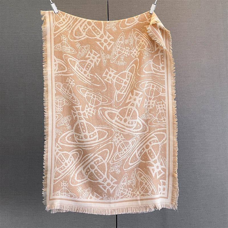 New Fashion Planet Jacquard Scarf Women's Delicate Tassel Edge Autumn and Winter External Decorative Scarf Shawl