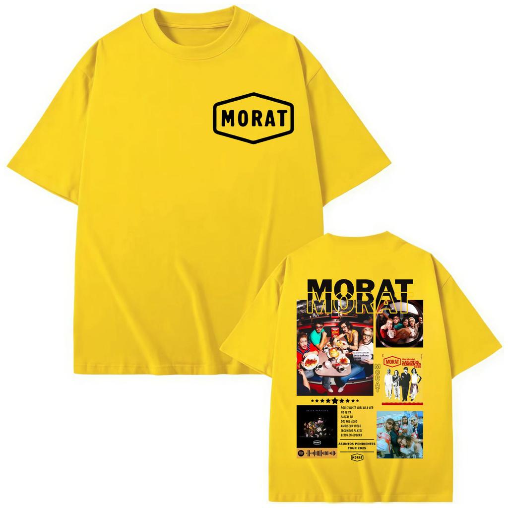 Colombia Band Morat Album Merch T-shirt Men Women Fashion Y2k Trend Short Sleeve T-shirts High Quality Cotton T Shirt