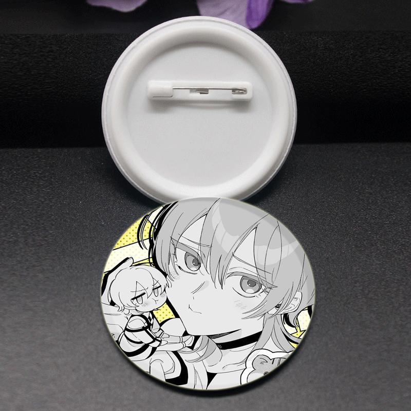 32/44/58 mm Milgram Brosje Haruka Yuno Cosplay Merker Emaljepinner for ryggsekk Klær Mote Smykker Tilbehør Gave