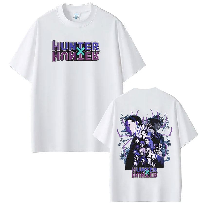 Anime Hunter X Hunter T Shirt Spider Phantom Troupe Member Manga Short Sleeve Tshirt Men Women Cotton Casual Loose Tshirts