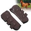 2 pièces Protections de Jambes Avant de Cheval PU Néoprène Jambières de Cheval pour Équitation Saut