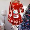 Women's Christmas Printed Dress Base Shirt