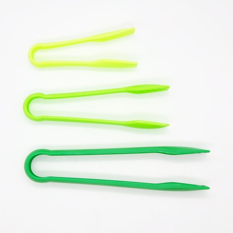 3Pcs/set Colorful Plastic Bread Clamp BBQ Tong Barbecue Clip Food Salad Tong Kitchen Tools