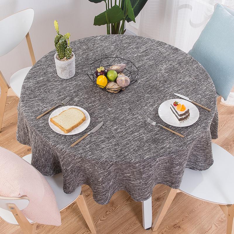 Proud Rose Cotton Linen Table Cloths Nordic Tea Coffee Tablecloths Round Table Cover for Round Table Wedding Party Decorations