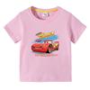 Potdemiel Summer Disney McQueen Car Kid Shirts Boys T-shirt Short-sleeved for Children's Baby Tee Clothes Kids Tops