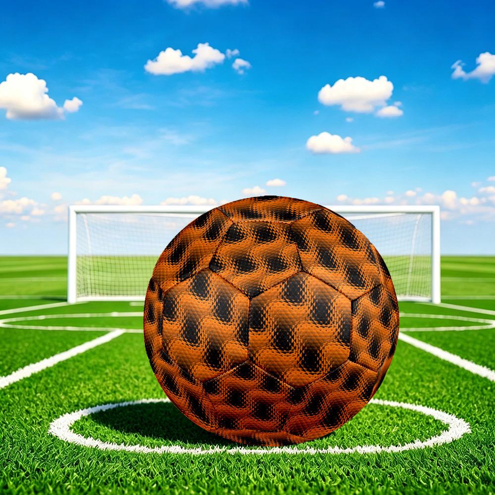 1 Stück Orange Größe 5 Fußball Professioneller Spiel-Trainingsfußball Indoor & Outdoor Sportball Leicht Langlebig c65201