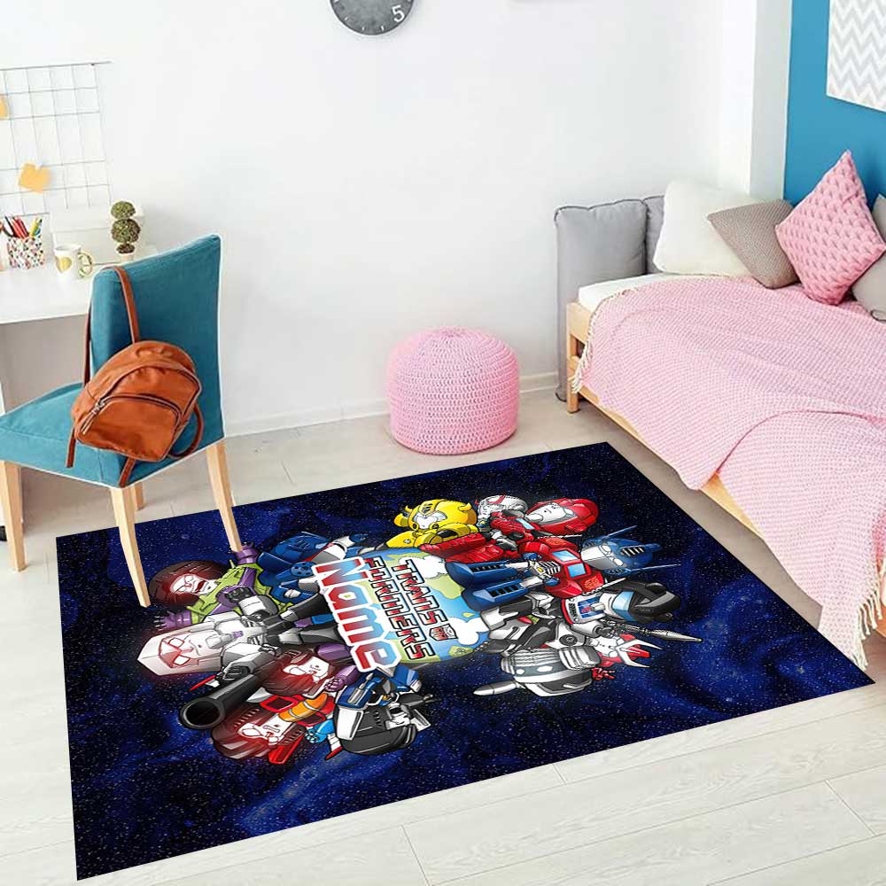 Love Transformers (5) Customize your name rug, office chair cushion, home bedroom living room gift.