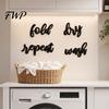 Minimalist Home Decoration Wooden Letters Wall Stickers, Self-Adhesive Art Decor, Retro 3D for English Words Stickers Living Room Bedroom Nursery