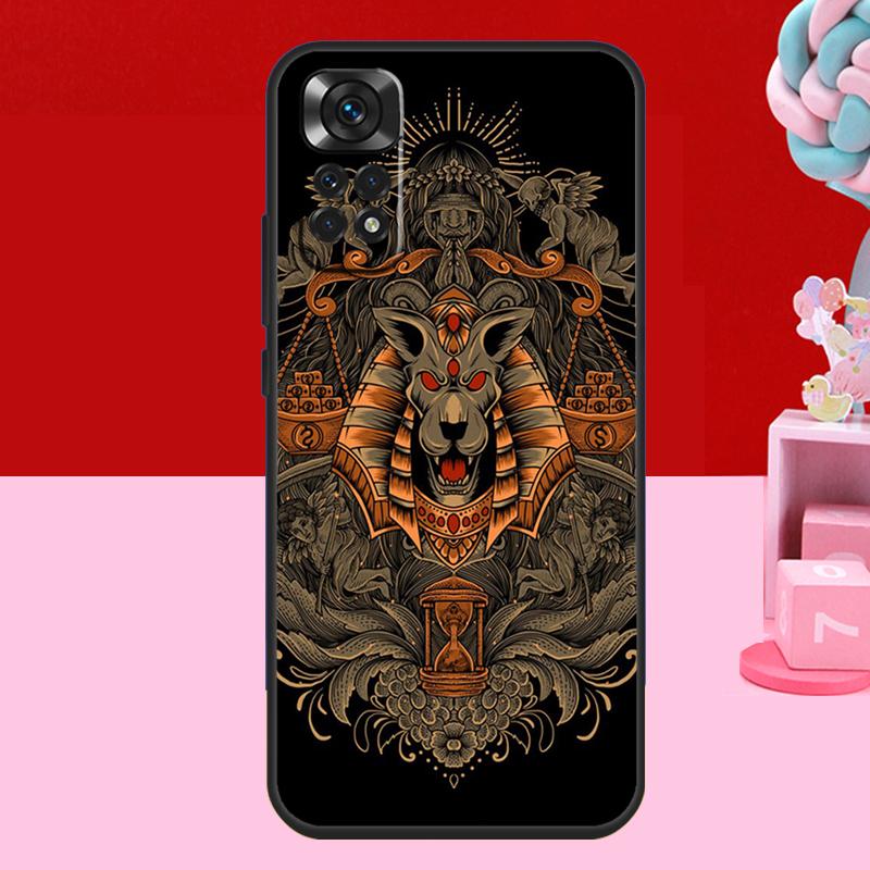 Egypt Nefertiti Anubis Ankh Case For Xiaomi Redmi Note 14 13 12 11 10 15 Pro Plus Redmi 15 C 10C 12C 13C 14C Soft Cover