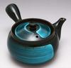 Kakuni Mino Ware Relaxing Teapot, Emerald Green (with Strainer), Approx. 390ml Capacity, Perfect for Green Tea and Japanese Tea, Made In Japan, K11244