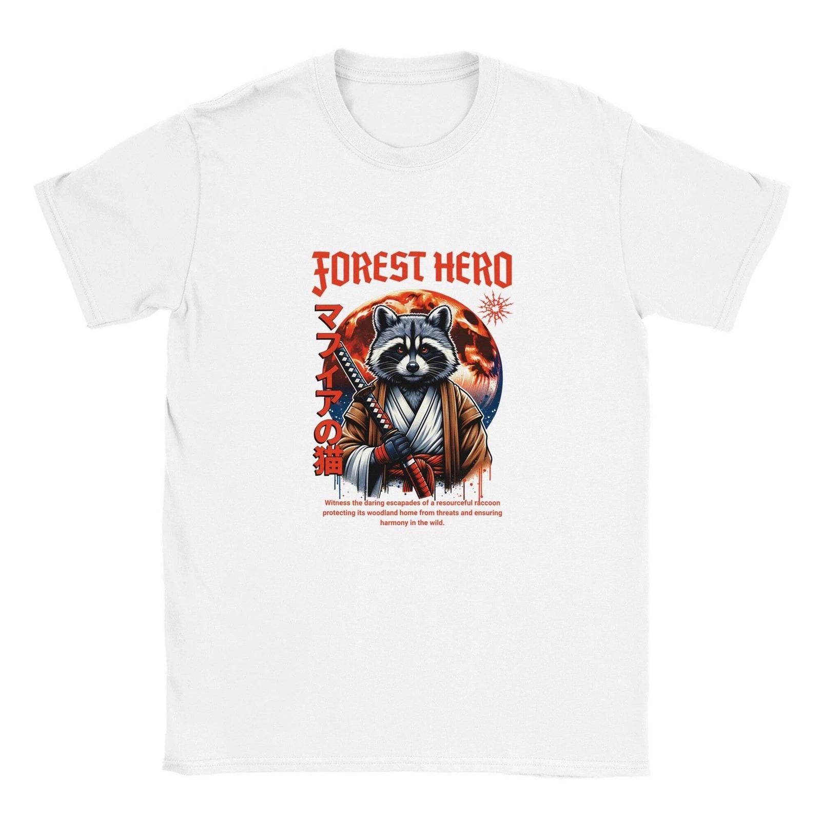 Raccoon Samurai T-Shirt | Graphic Shirt Gift 2XL