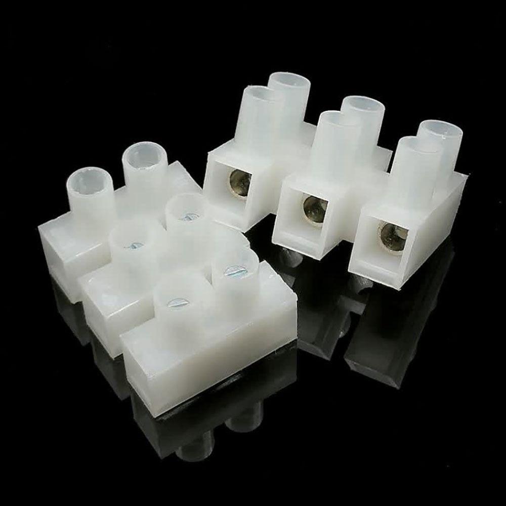 20Pcs Plastic LED Lighting Terminal Block 2P/3P Screw Cable Connector Lighting Decoration