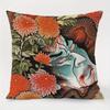 4-Pack Japanese Tattoo Inspired Pillow Covers, Unique Single-Sided Print Artistic Cushion Cases for Sofa and Home Decor