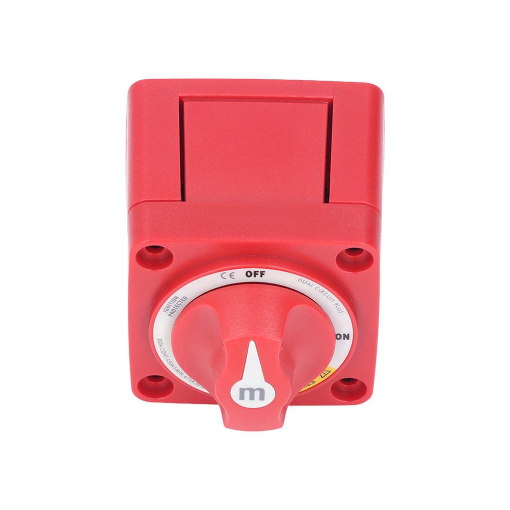 Battery Switch On Off 300A 12V24V Dual Circuit 4 Terminals Ignition Protected for Yachts RVs