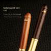 Retractable Roller Ball Pens Smooth Writing Business Ballpoint Pen Wooden Ballpoint Pen  School
