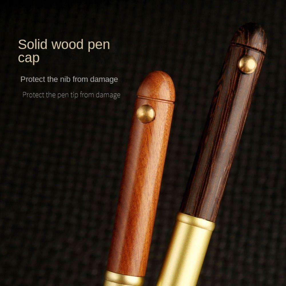 Retractable Roller Ball Pens Smooth Writing Business Ballpoint Pen Wooden Ballpoint Pen  School