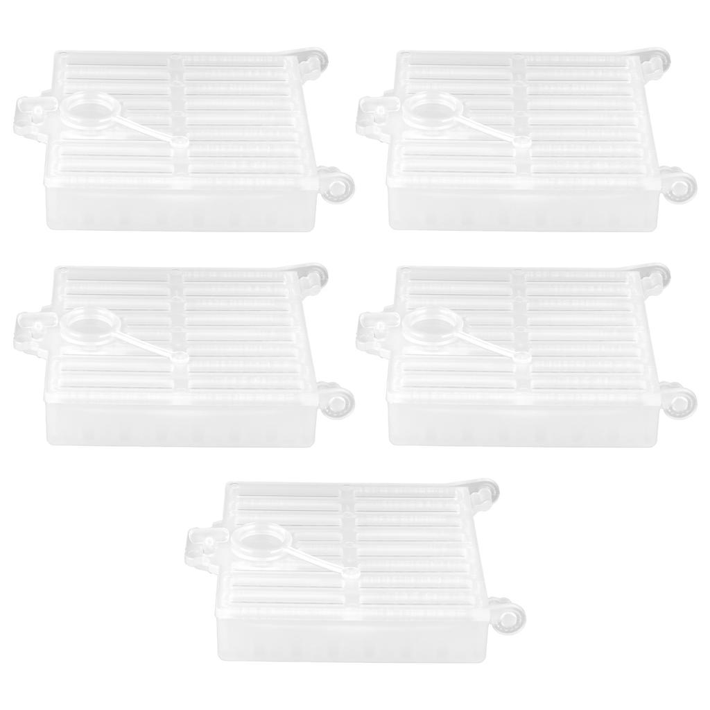 5Pcs Queen Bee Catcher Cage Plastic Queen Rearing Transport Cage Tool Beekeeping Accessory