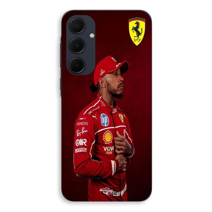 Coque Pour Samsung galaxy A35 Lewis Hamilton Official Ferrari Wallpaper Maniacase