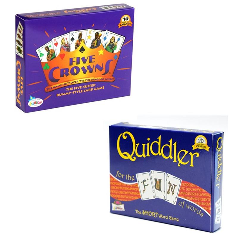 English Version Chess And Card FIVE CROWNS Crown Board Game Card Quiddler Magician Game Toy