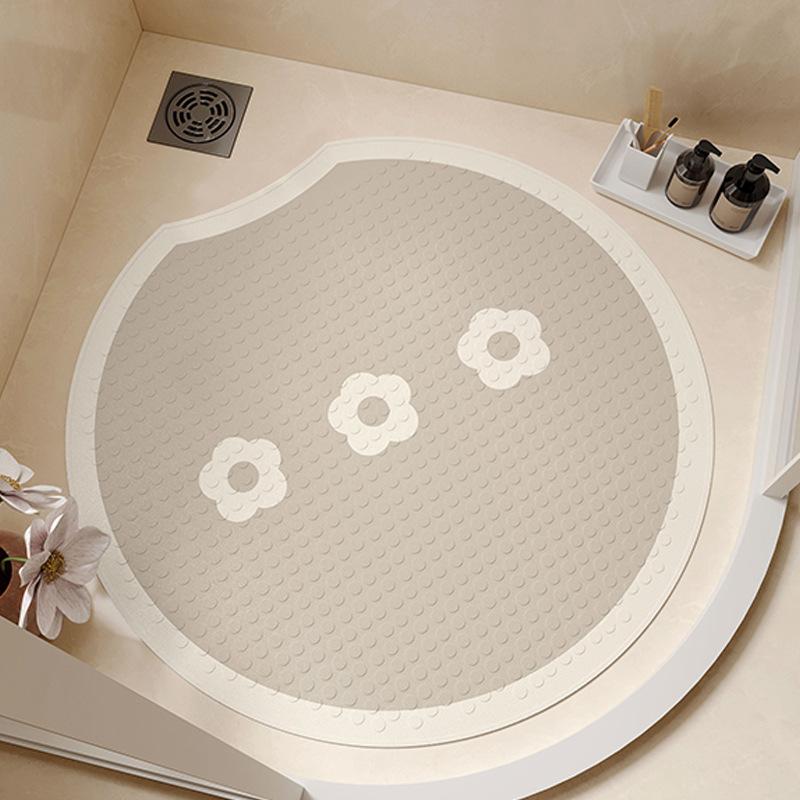 Bathroom Anti-slip Floor Mat Shower Room Round Children's Bathing Anti-fall Foot Mat Bathroom Massage Suction Cup Mat