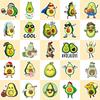 50 Cartoon Avocado Stickers Cute Cute Avocado Stickers Internet Celebrity Fruit Ins Style Personal Stickers