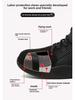 Men's All-Season Steel Toe Safety Shoes, Anti-Smash/Stab, Breathable Big G Weave, Rubber Sole
