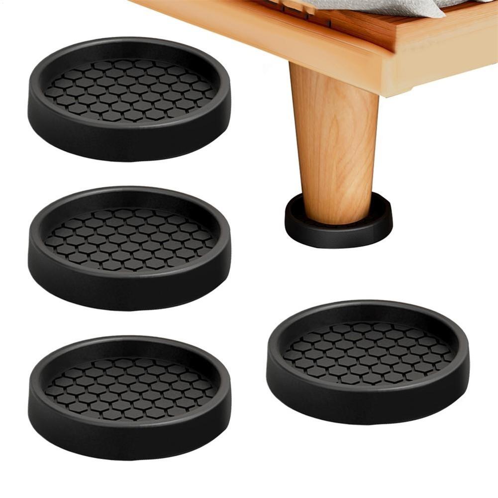Noise Reduction Rubber Caster Cups Furniture Sliders