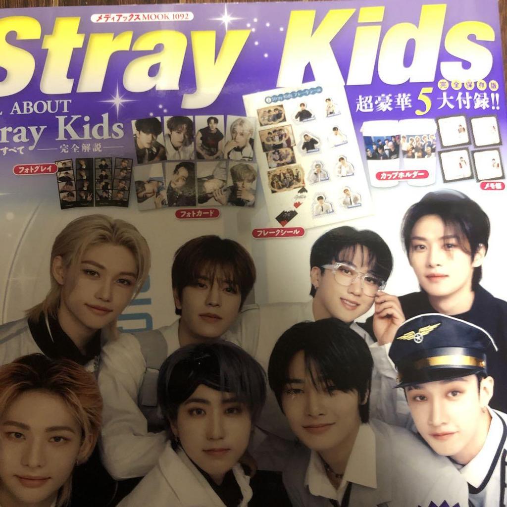 [USED] Stray Kids CD, clear file, magazine, strap
