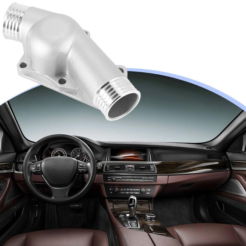 Aluminum Thermostat Housing Cover 11531722531 11531740437 055004N for E34 E36 323i Thermostat Cover with Gasket
