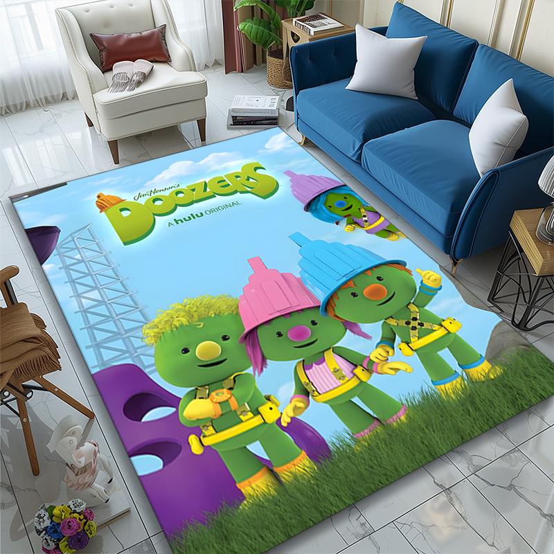 1pc Duck Cartoon Party Poster Rug, Comfortable Printed Home Area Carpet, Cozy Office Chair Rug
