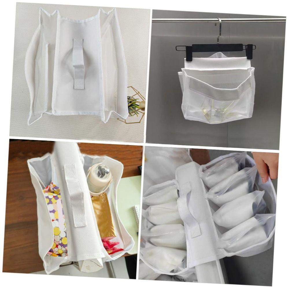 Multi-compartment Baby Bath Toy Storage Mesh Design Bath Plaything  Bag  Bathtub