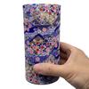 Noguchi Kumataro Tea Garden Tea Large Capacity Yuzen Washi Paper with Inner Cherry Blossom Blizzard Made in Stylish Caddy, 200g, Lid, Design, Japan,