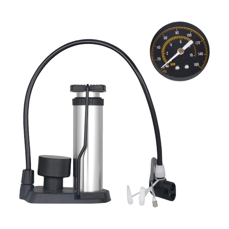 High Pressure Portable Foot Step Pump Foot Activated Portable Tire Inflator Compact Bike Air Pumps For Quick Inflation