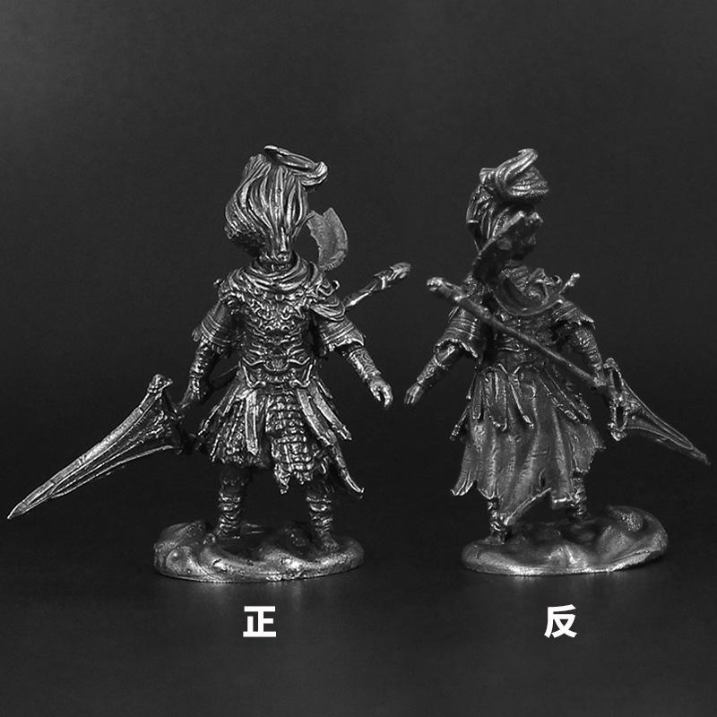 Vintage White Brass Dark Souls III Nameless King Anime Action Figurine Metal Game Character Model Collections Toy Gifts
