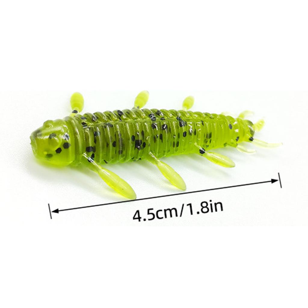 8Pcs Wacky Worms Fish Lures Bass Fishing Wacky Rigs Soft Plastic Lures Wacky Rigs Soft Worms Wacky Rigs Worms Baits Set