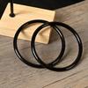 10mm Taro Paste Round Bar Thick Tianshan Jade Bracelet, New Chinese Qipao Style, Imperial Concubine National Style for Women