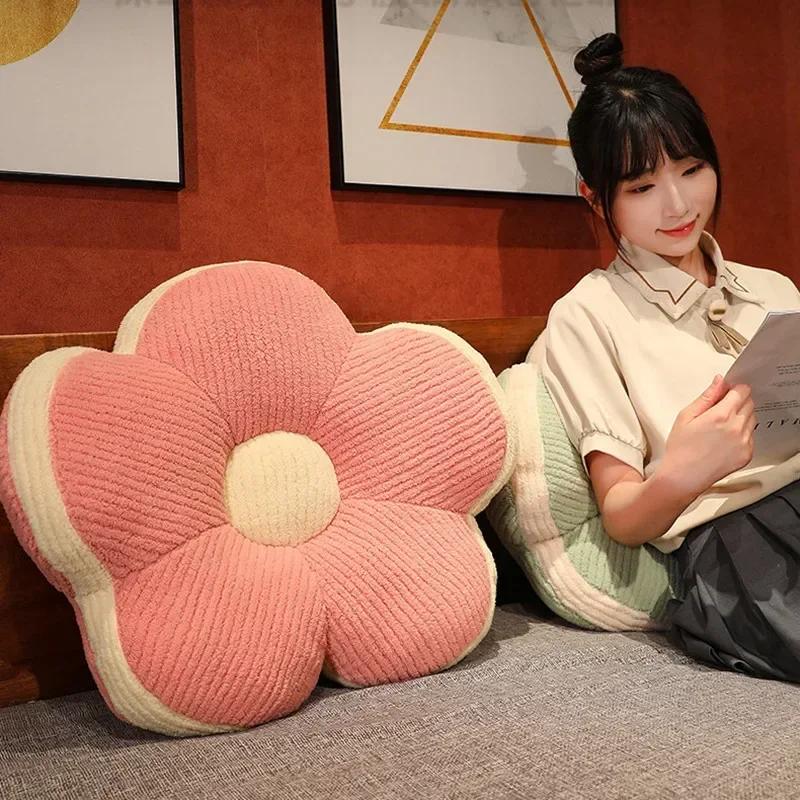 Sunflower Sofa Office Lumbar Decorative Seat Cushion Daisy Chair Cushion Room Decor Color Back Cushion Sofa Pillow Home Decor
