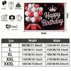 Party Backdrop Birthday Balloon Red White Photo Booth Background Front Door Decor