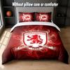 Set Biancheria da Letto Design Middlesbrough 1 Copripiumino + 2 Federe Morbido Traspirante Biancheria da Letto per la Casa