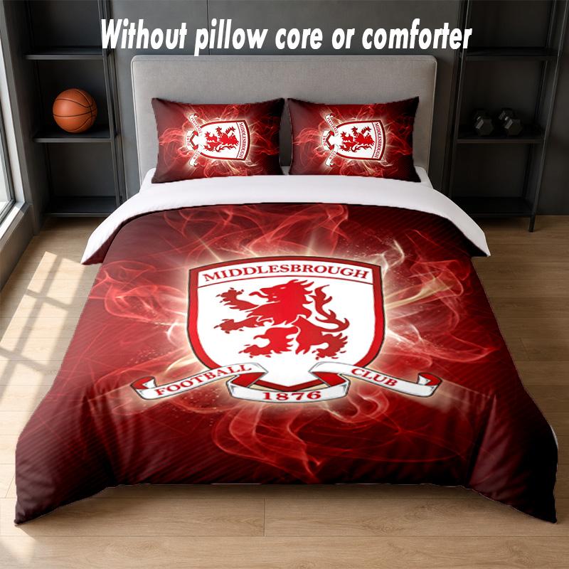 Set Biancheria da Letto Design Middlesbrough 1 Copripiumino + 2 Federe Morbido Traspirante Biancheria da Letto per la Casa