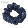 Bijin Kam KOEIDO Lace Scrunchie Made In Navy 100mm, Japan,