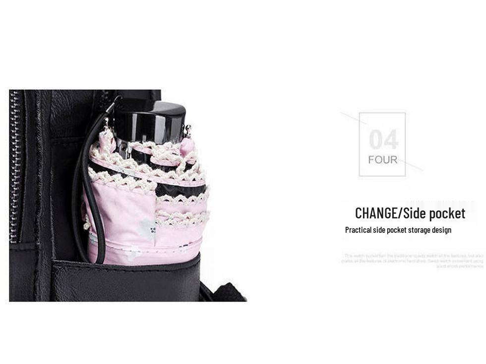 Versatile Women's PU Leather Backpack - Customizable Labels & School Bag