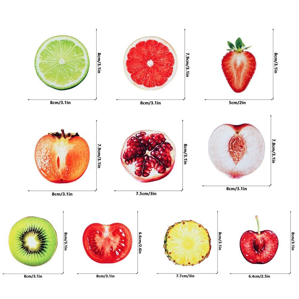 Refractive Color Acrylic Bookmark Funny Fruit Bookmark New Translucent Bookmark  Note Marker