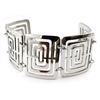 Les Trésors De Lily [J0988] - Silver 'Choreography' Steel Bracelet