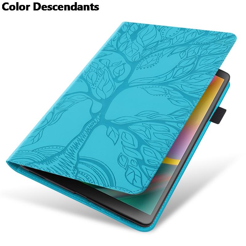 For Lenovo K11 Plus Case 11.45 Inch TB230XC TB352FU 3D Tree Embossed Flip Stand TPU Back for Lenovo Tab K11 Plus Tablet Cover