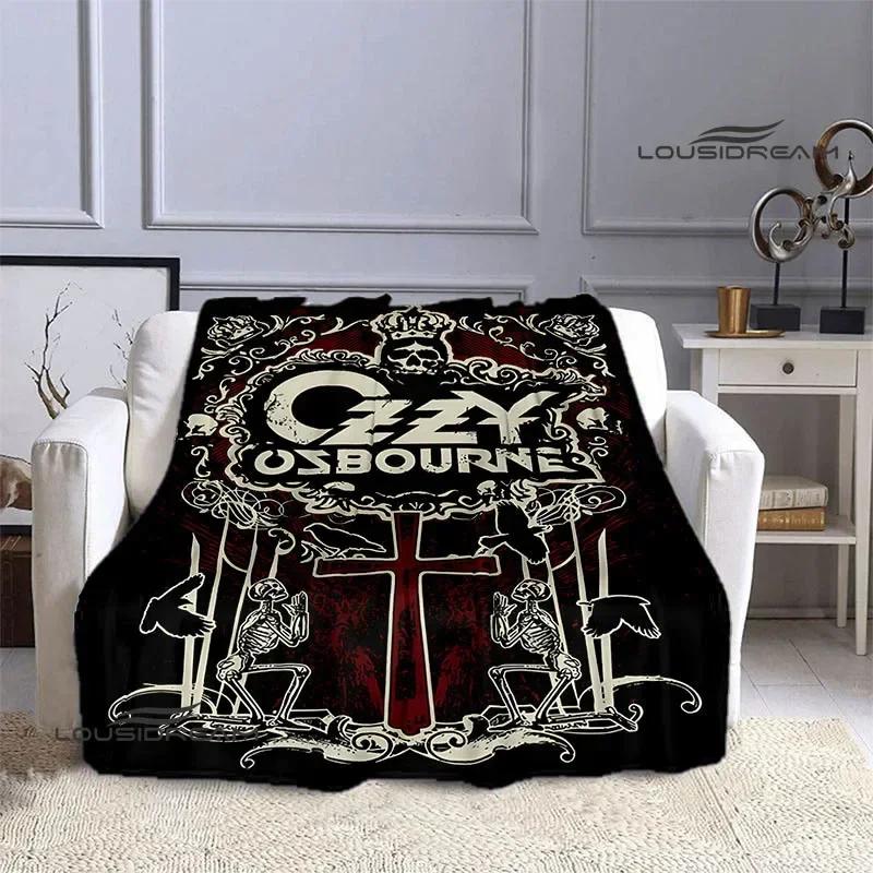 Ozzy Osbourne Retro Personality Blanket Warm Beautiful Blanket Flannel Soft and Comfortable Home Travel Blanket Birthday Gift